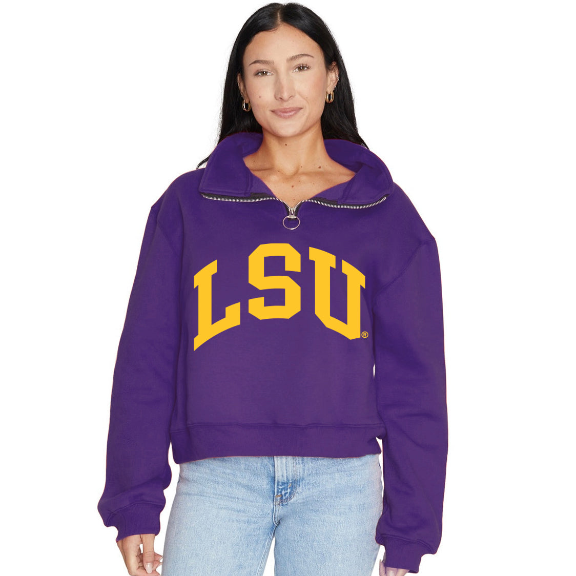 LSU Quarter Zip Sweatshirt 4