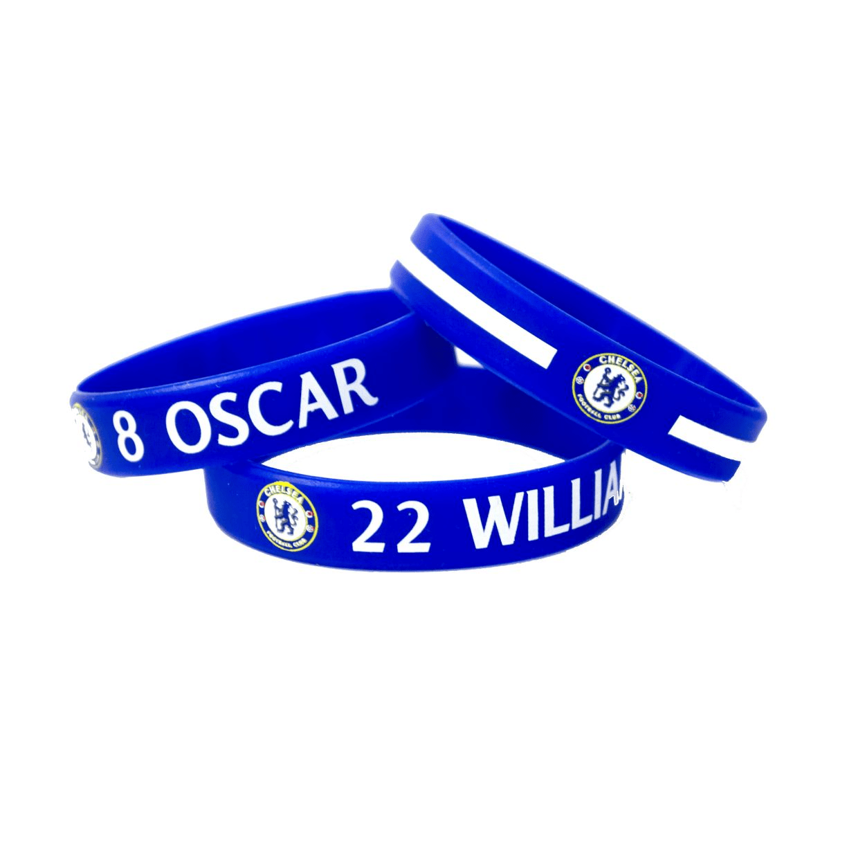 Maccabi 2018-19 Chelsea Silicone Wrist Band (3 Pack) 1