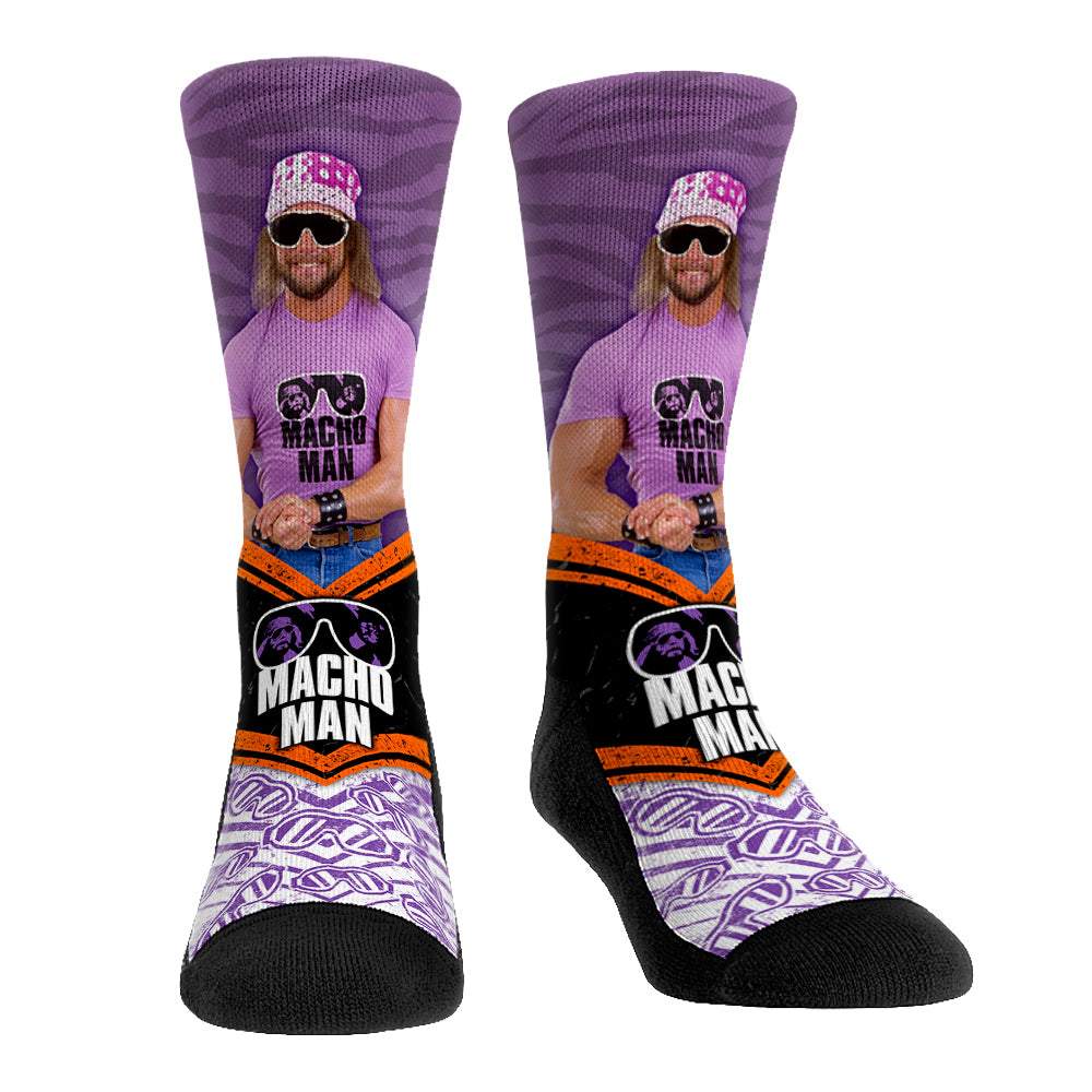 Macho Man (Purple Flex) - Walkout | Rock 'Em Socks 1