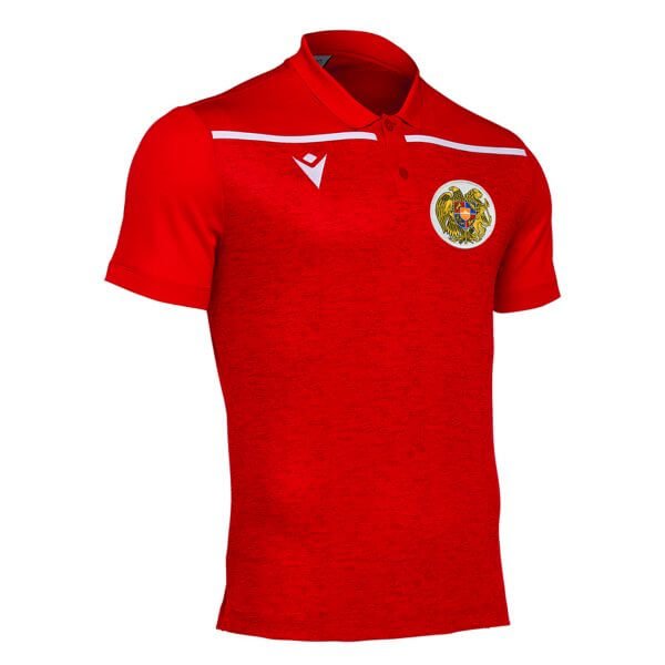 Macron 2022 Armenia Jumeirah Polo with Crest - Red 3