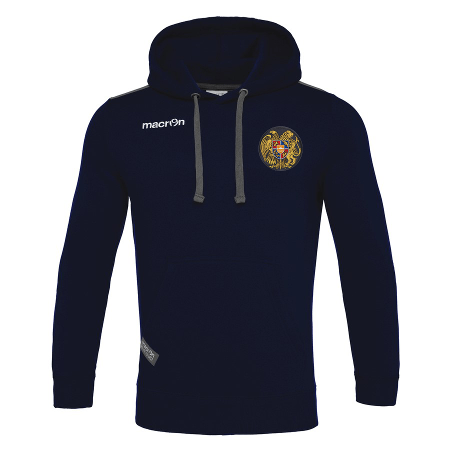 Macron 2022 Armenia SKA Hoodie with Crest - Navy 1