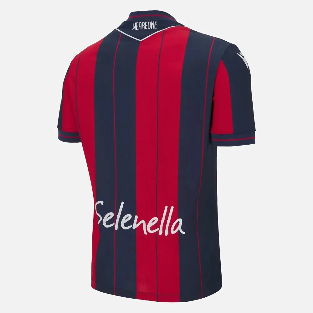 Macron 2025-26 Bologna Men's Authentic Home Soccer Jersey 2