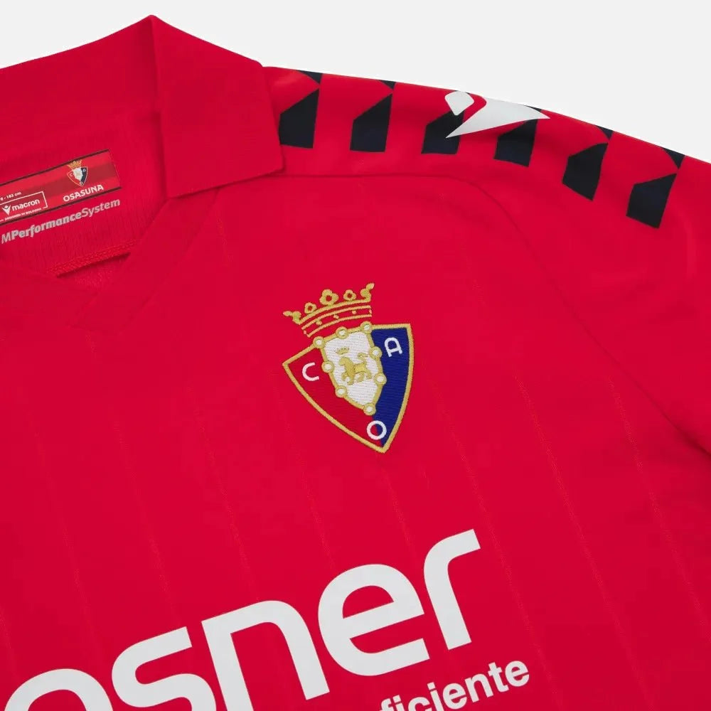Macron 2025-26 Osasuna Men's Authentic Home Soccer Jersey 3