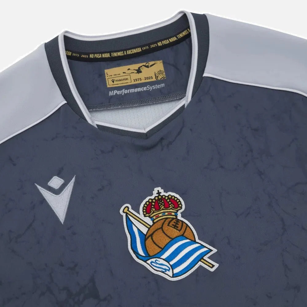 Macron 2025-26 Real Sociedad Men's Authentic Away Soccer Jersey 3
