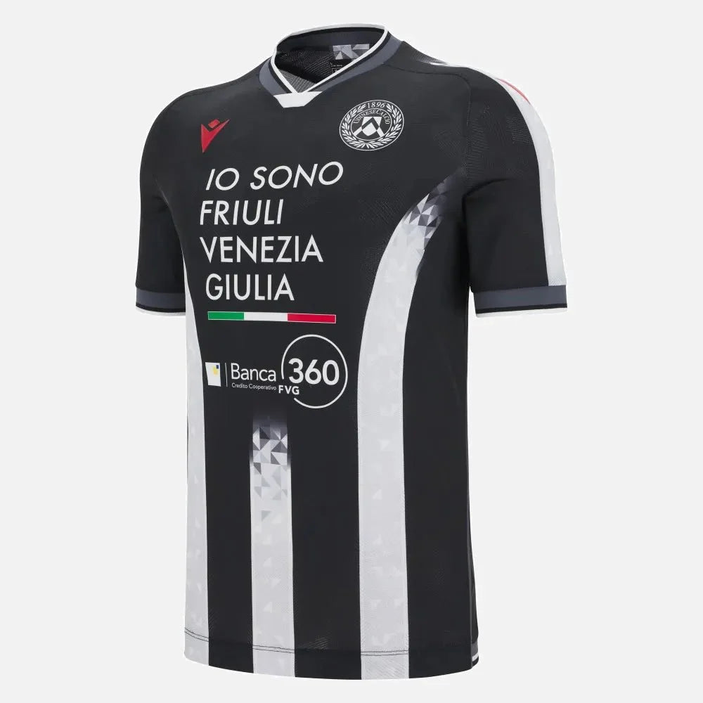 Macron 2025-26 Udinese Men's Authentic Home Soccer Jersey 1