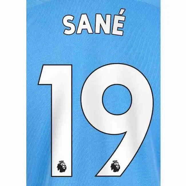 Man City 2019/20 Home Sane #19 Jersey Name Set 1