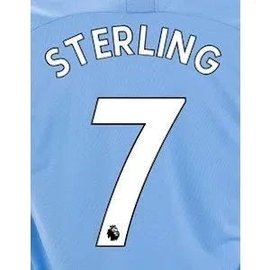 Man City 2019/20 Home Sterling #7 Jersey Name Set 1