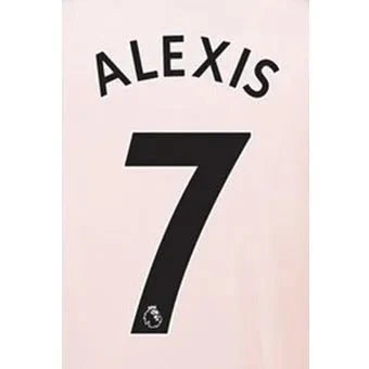 Man United 2018/19 Away Alexis #7 Jersey Name Set 1