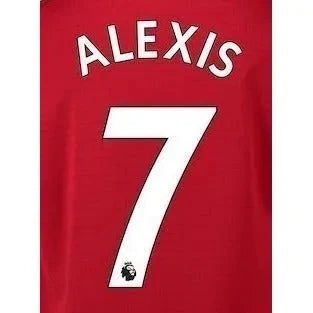 Man United 2018/19 Home Alexis #7 Jersey Name Set 1