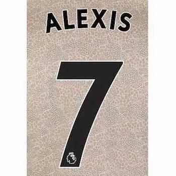 Man United 2019/20 Away Alexis #7 Jersey Name Set 1