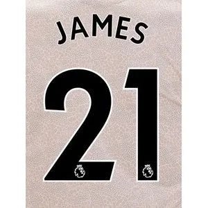 Man United 2019/20 Away James #21 Jersey Name Set 1