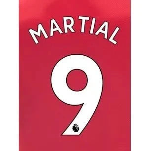 Man United 2019/22 Home Martial #9 Jersey Name Set 1