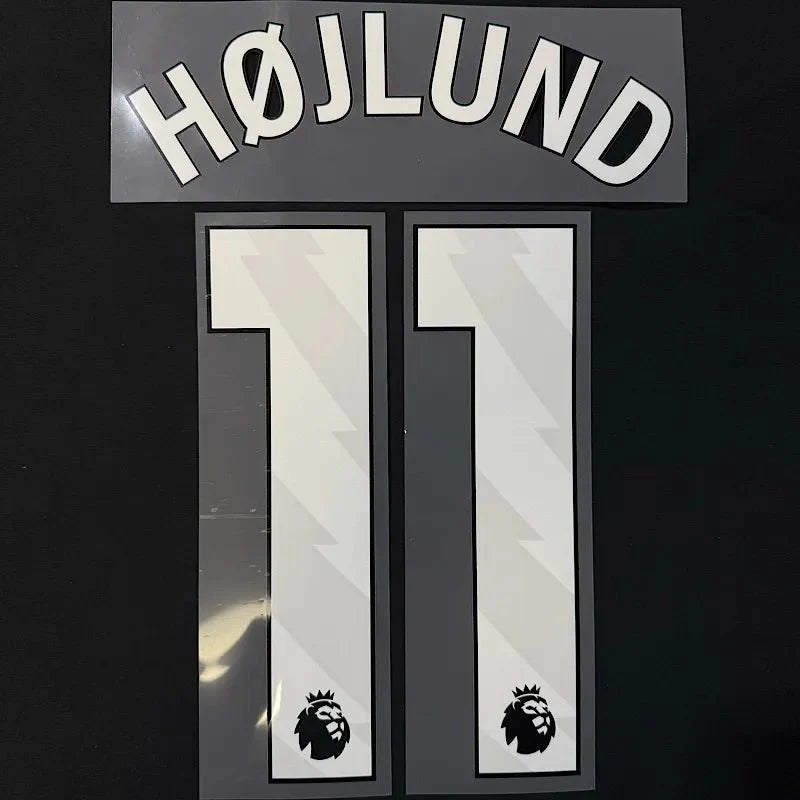 Man United 2023-Home HOJLUND #11 Official Name Set-White 1