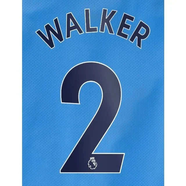 Manchester City 2020/21 Home Walker #2 Jersey Name Set 1