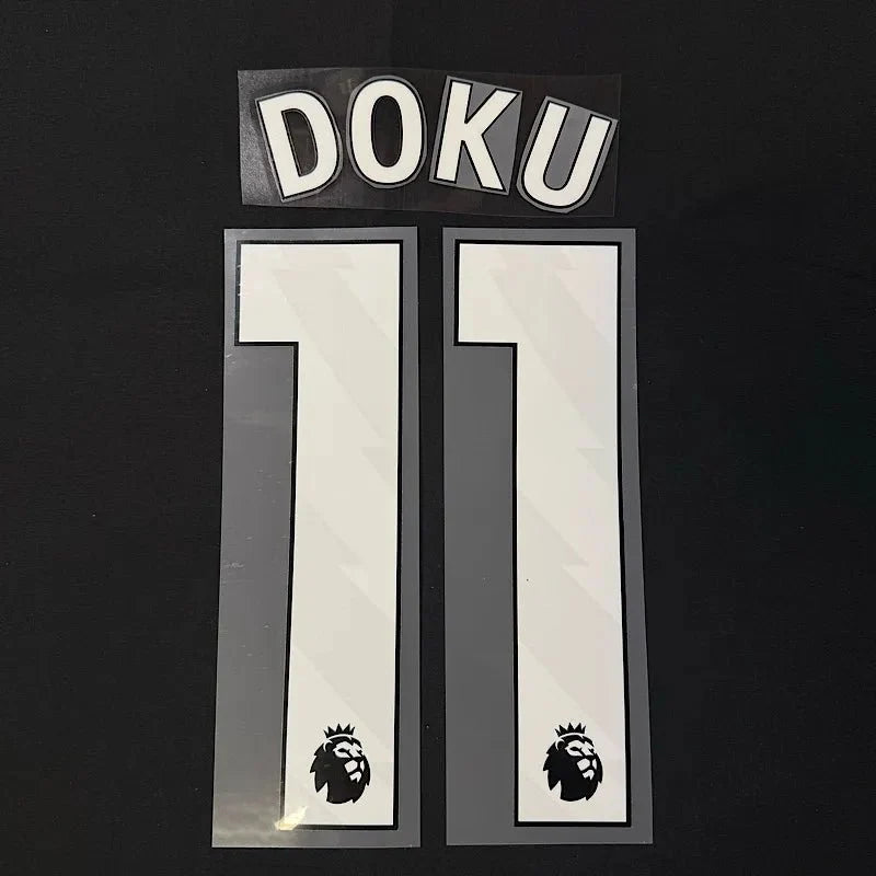 Manchester City 2023- Home DOKU #11 Official Name Set-White 1