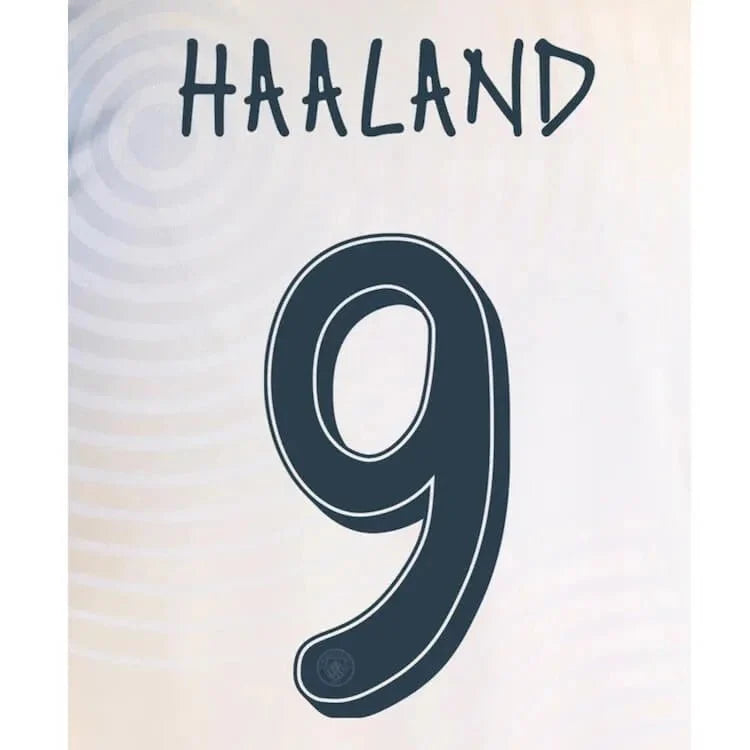 Manchester City 2024-25 Fourth Haaland #9 Official Name Set (CL Version) 1