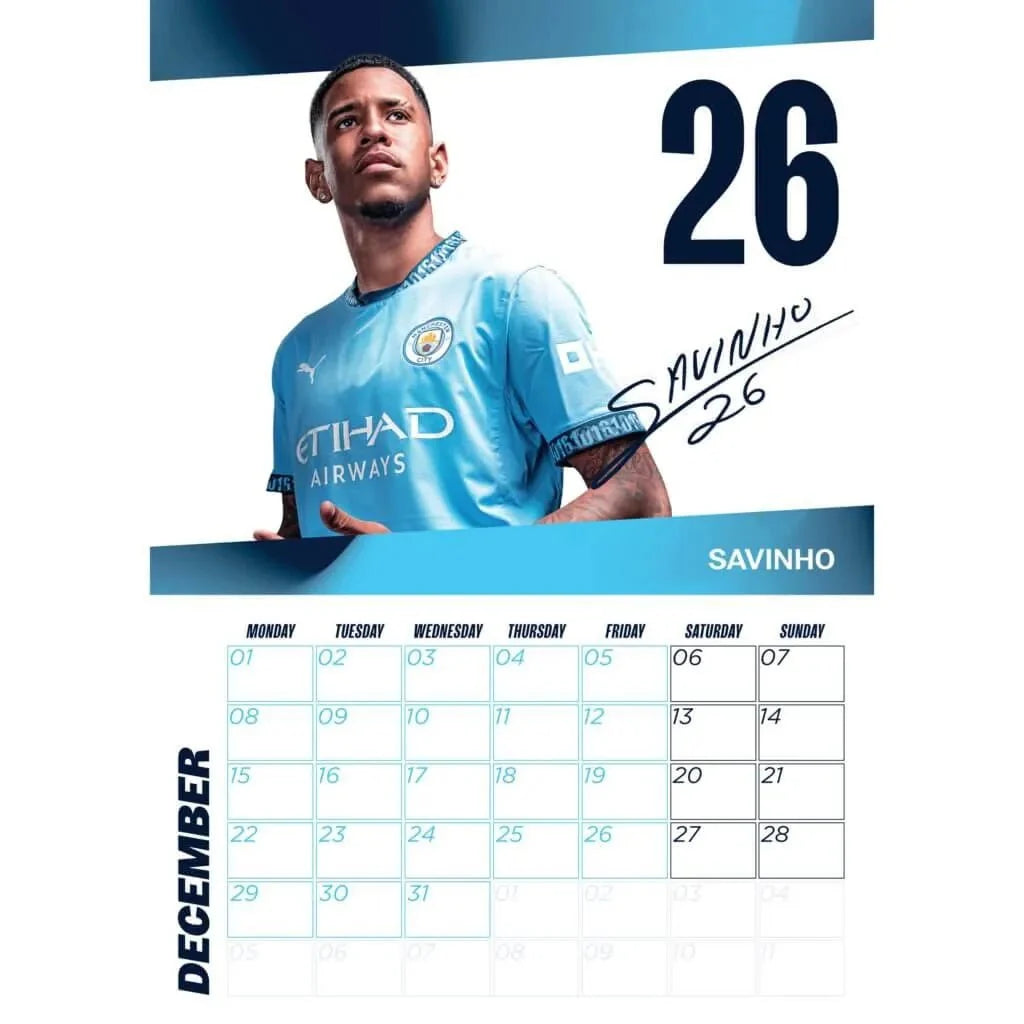 Manchester City 2025 Official Calendar 3