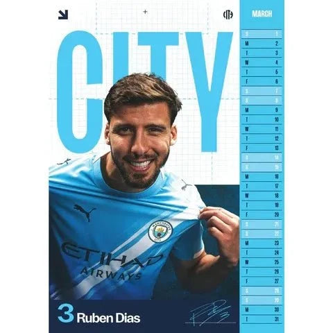 Manchester City 2026 Official Calendar 2