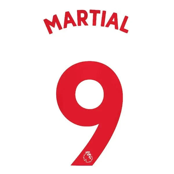 Manchester United 2020/21 Third Martial #9 Jersey Name Set 1
