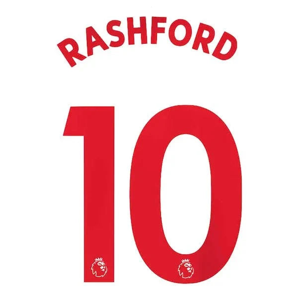 Manchester United 2020/21 Third Rashford #10 Jersey Name Set 1