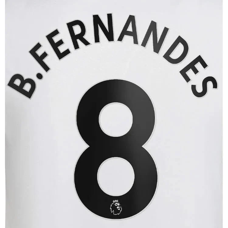 Manchester United 2022/23 Away B. Fernandes #8 Jersey Name Set Black 1