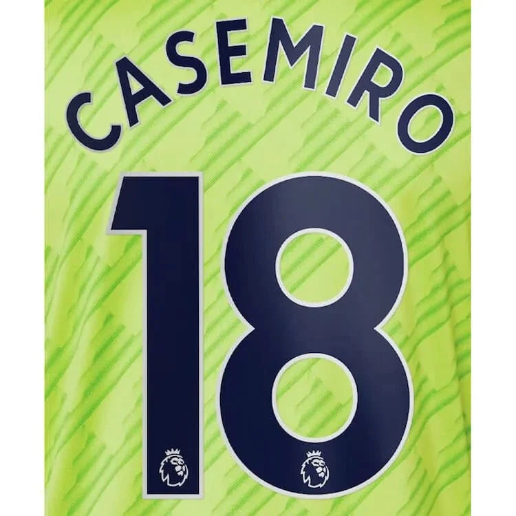 Manchester United 2022/23 Third Casemiro #18 Jersey Name Set Navy 1