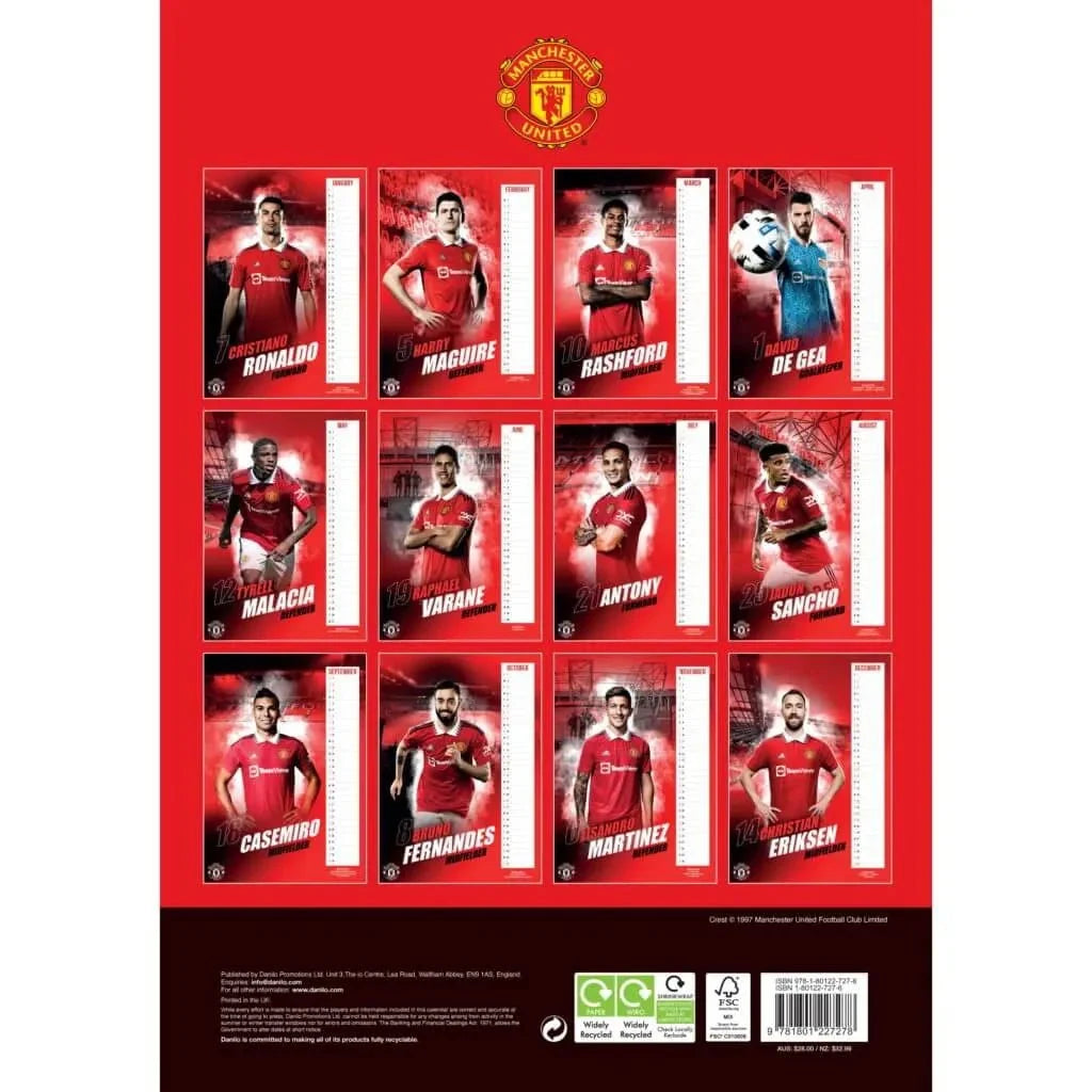 Manchester United 2023 Official Calendar 4