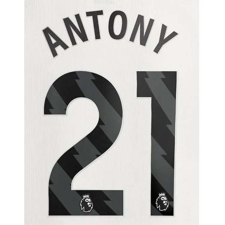 Manchester United 2023-Third Antony #21 Jersey Name Set-Black 1