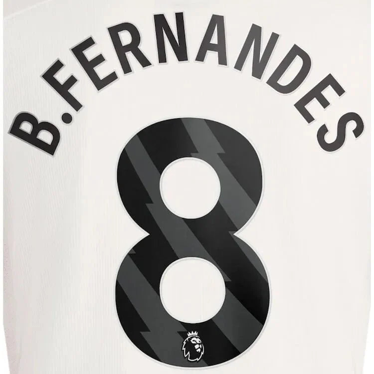 Manchester United 2023-Third B. Fernandes #8 Jersey Name Set-Black 1