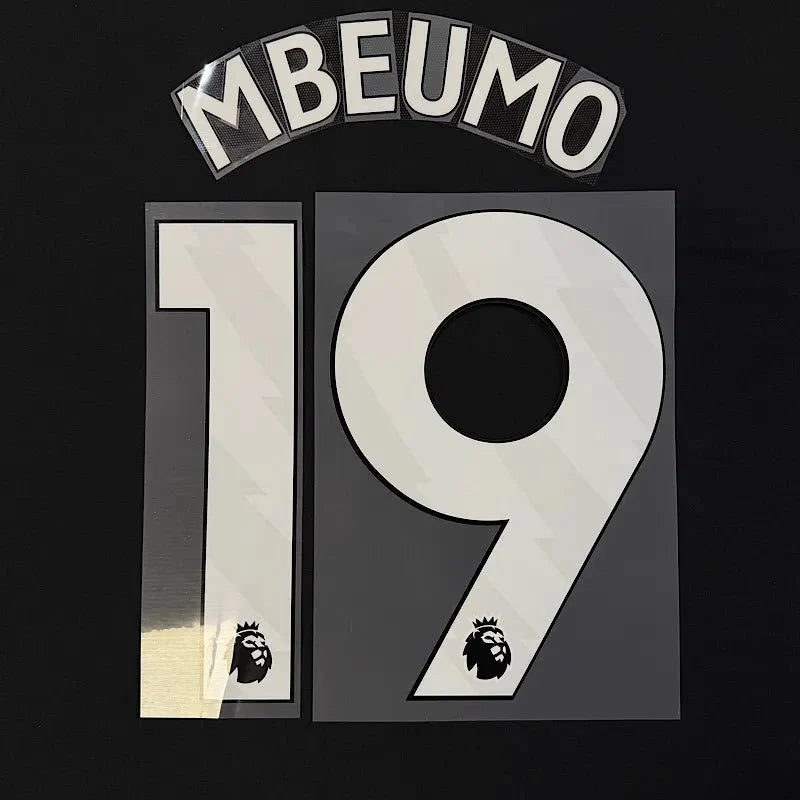 Manchester United 2025-Home MBEUMO #19 Official Name Set-White 1