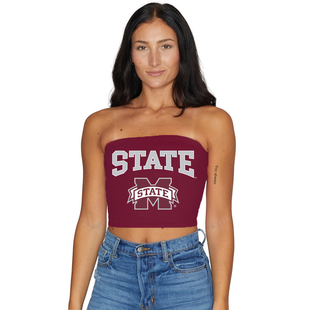 Mississippi State Maroon Tube Top | lojobands