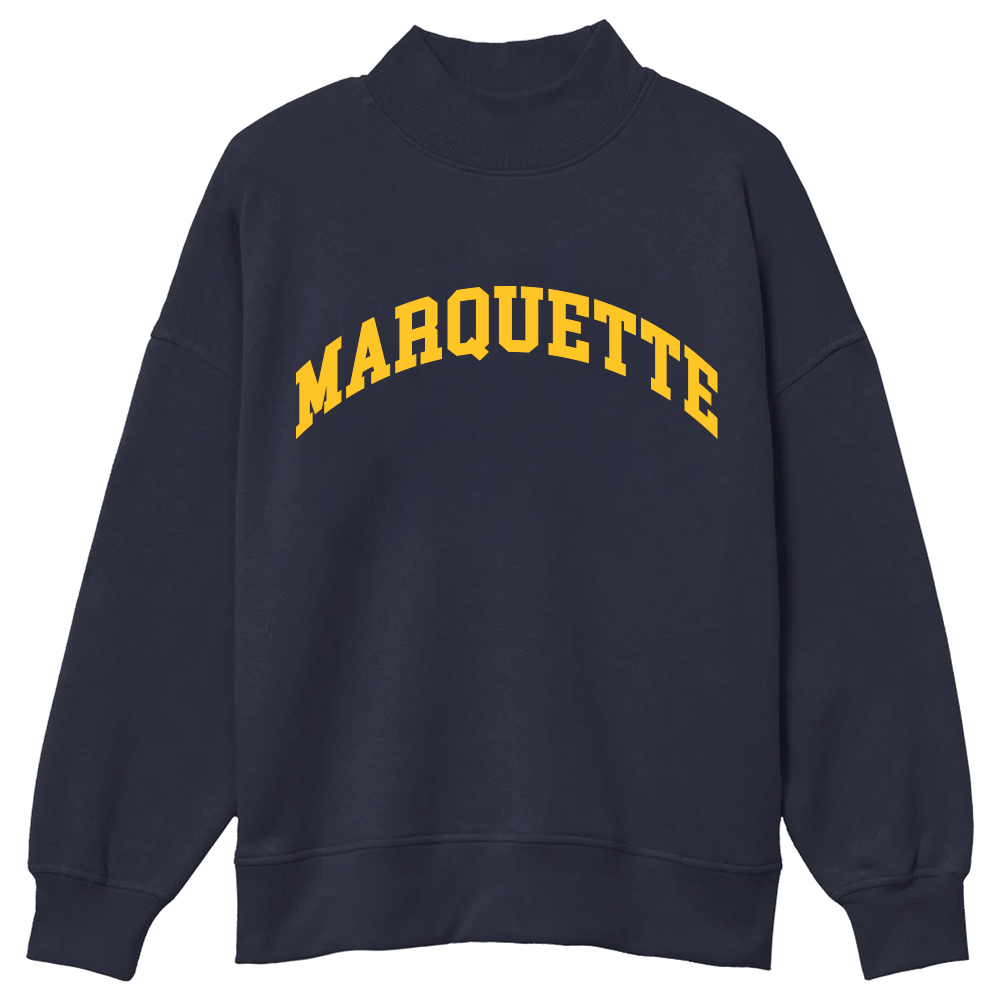 Marquette Mock Neck Sweatshirt | lojobands