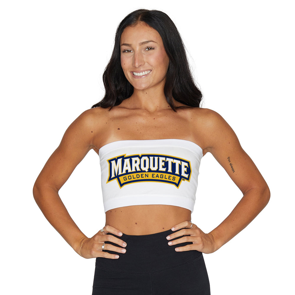 Marquette White Bandeau Top | lojobands