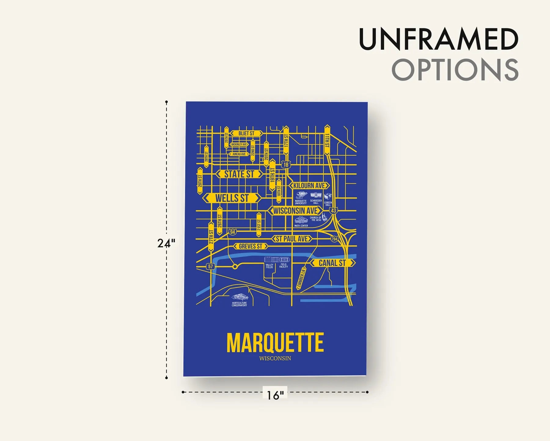 Marquette, Wisconsin street map 12