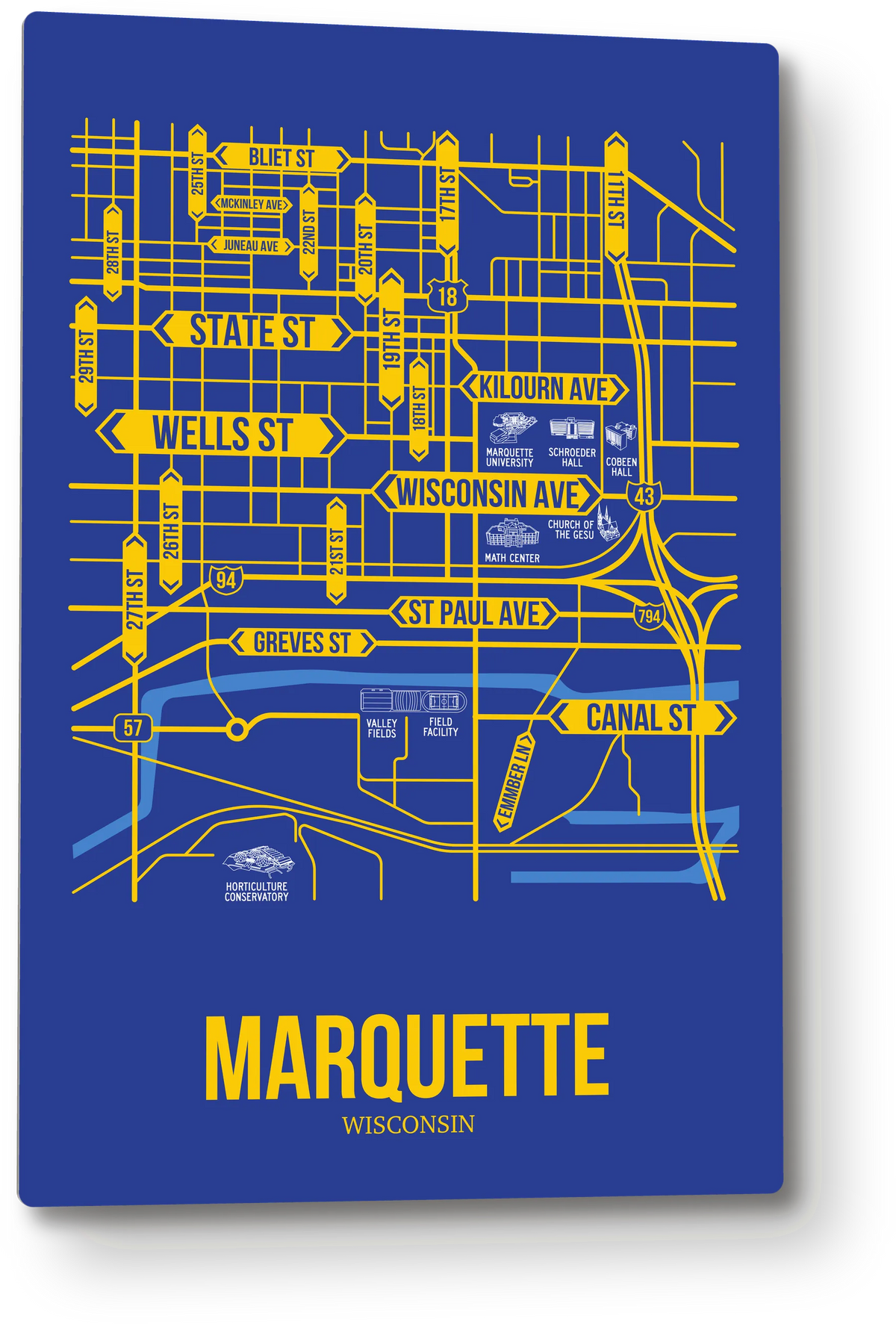 Marquette, Wisconsin street map