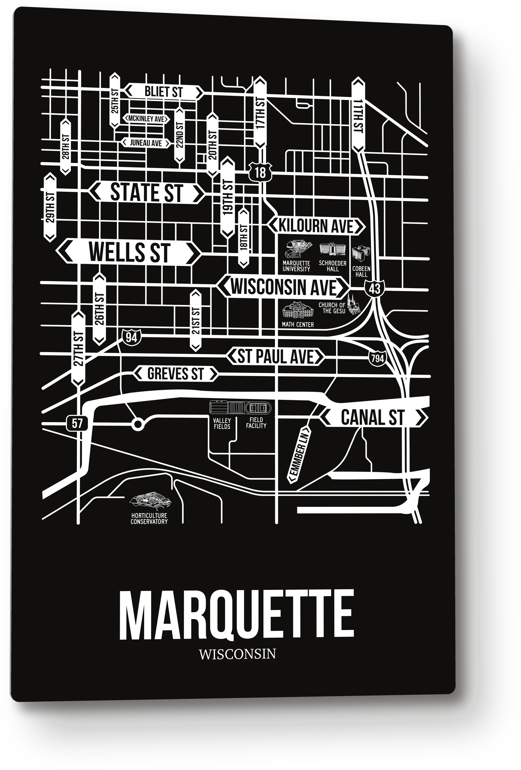 Marquette, Wisconsin street map 9