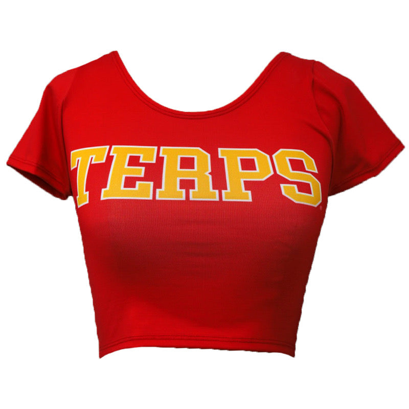 Maryland Terps Red Babydoll Tee 10