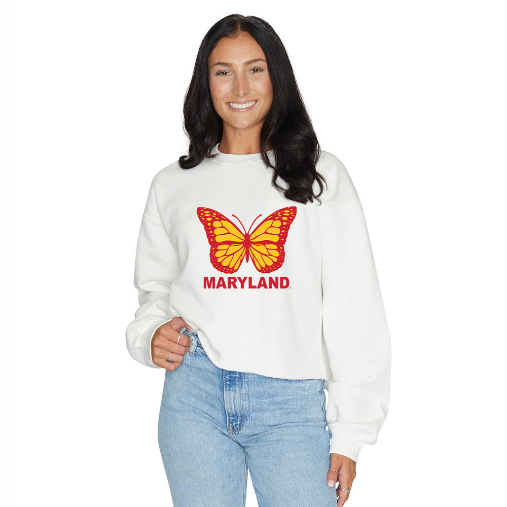 Maryland Terps Butterfly Crewneck | lojobands