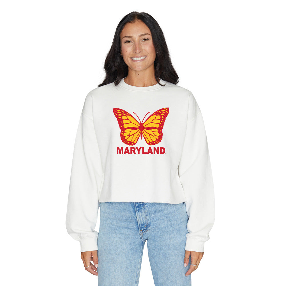 Maryland Terps Butterfly Crewneck | lojobands