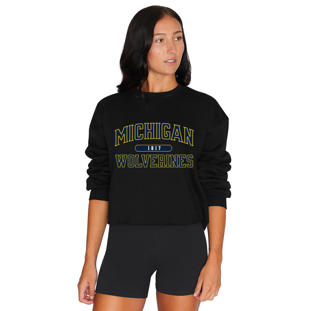 University of Michigan Black Crewneck 3
