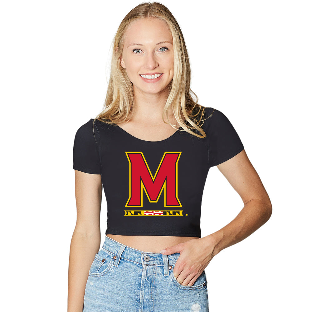 Maryland Terps Black Babydoll Tee | lojobands