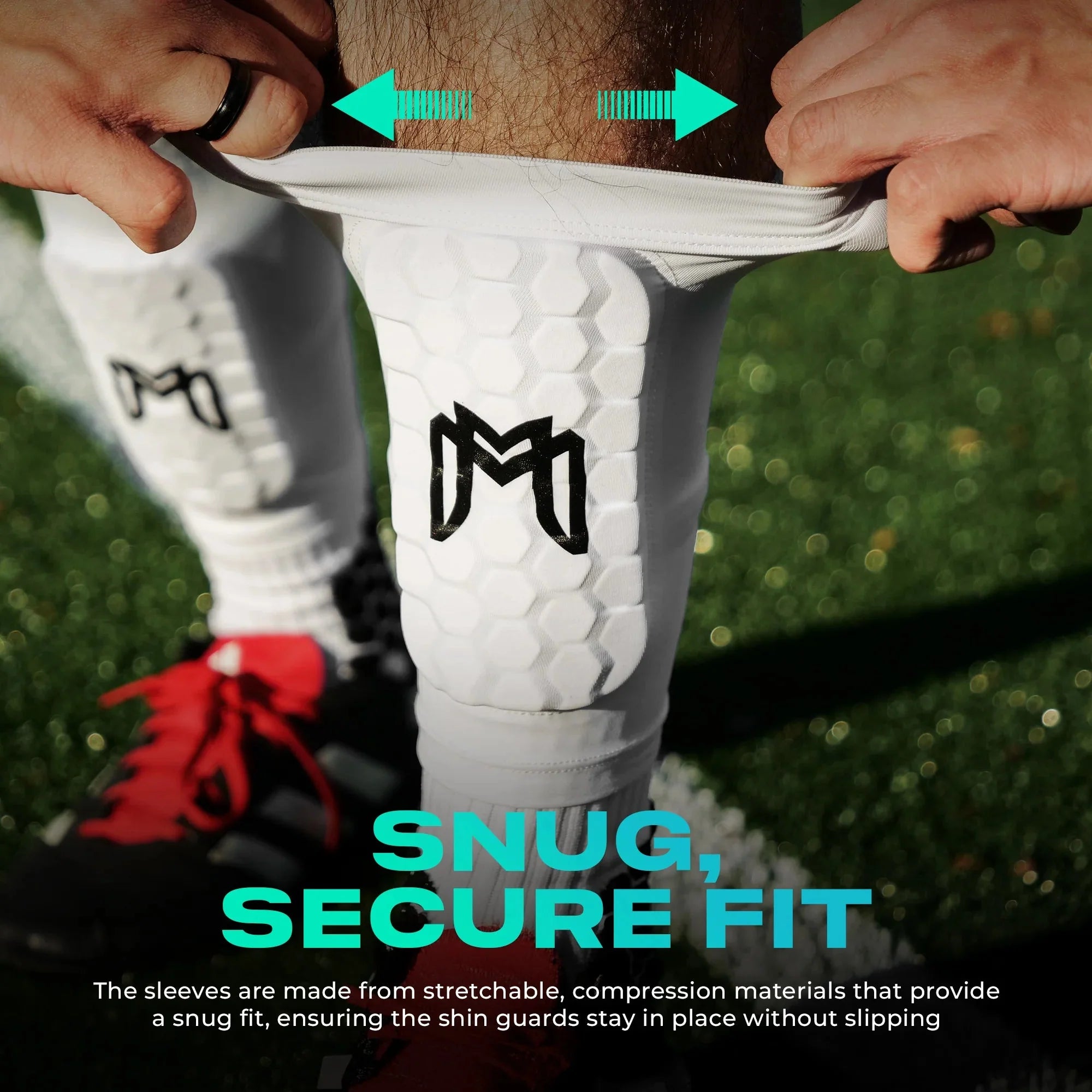 MEDICAPTAIN Mini Shin Pad Sleeves With Built In Shin Guards 7