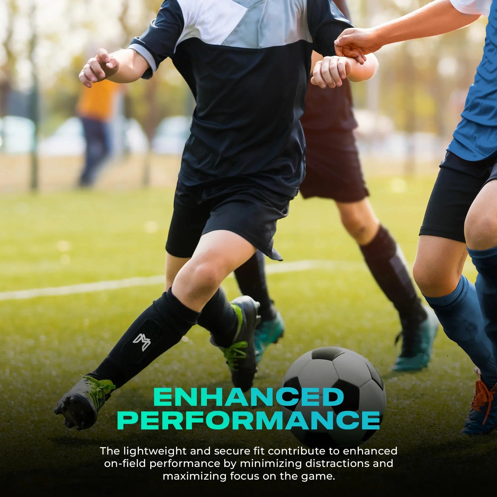 MEDICAPTAIN Mini Shin Pad Sleeves With Built In Shin Guards 8