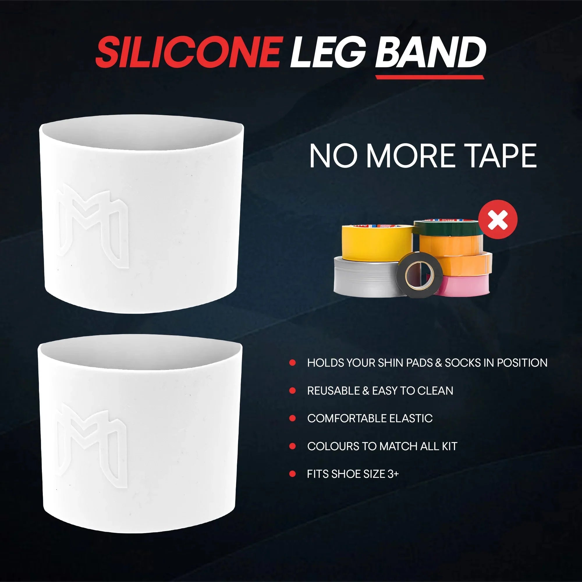 MEDICAPTAIN Sillcone Shinguard Straps 4