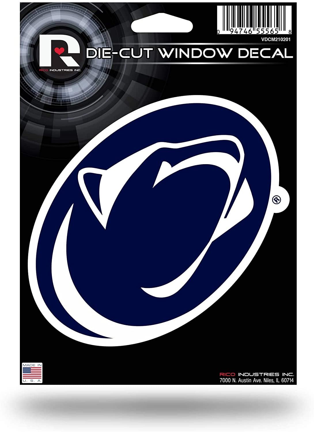 Penn State University Nittany Lions 5 Inch Die Cut Flat Vinyl Decal Sticker Adhesive Backing 1