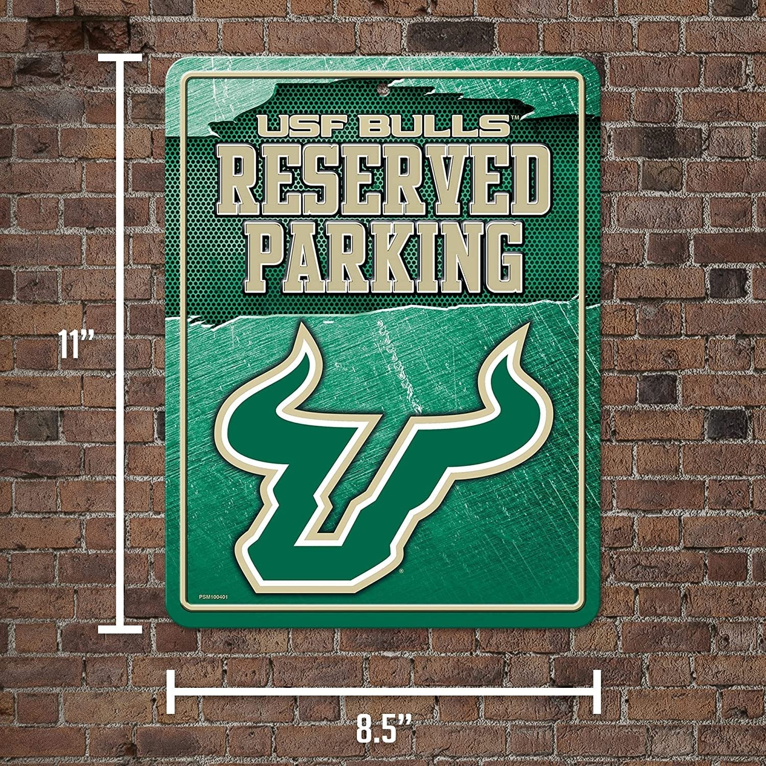 University of South Florida Bulls USF Metal Parking Novelty Wall Sign 8.5 x 11 Inch 6