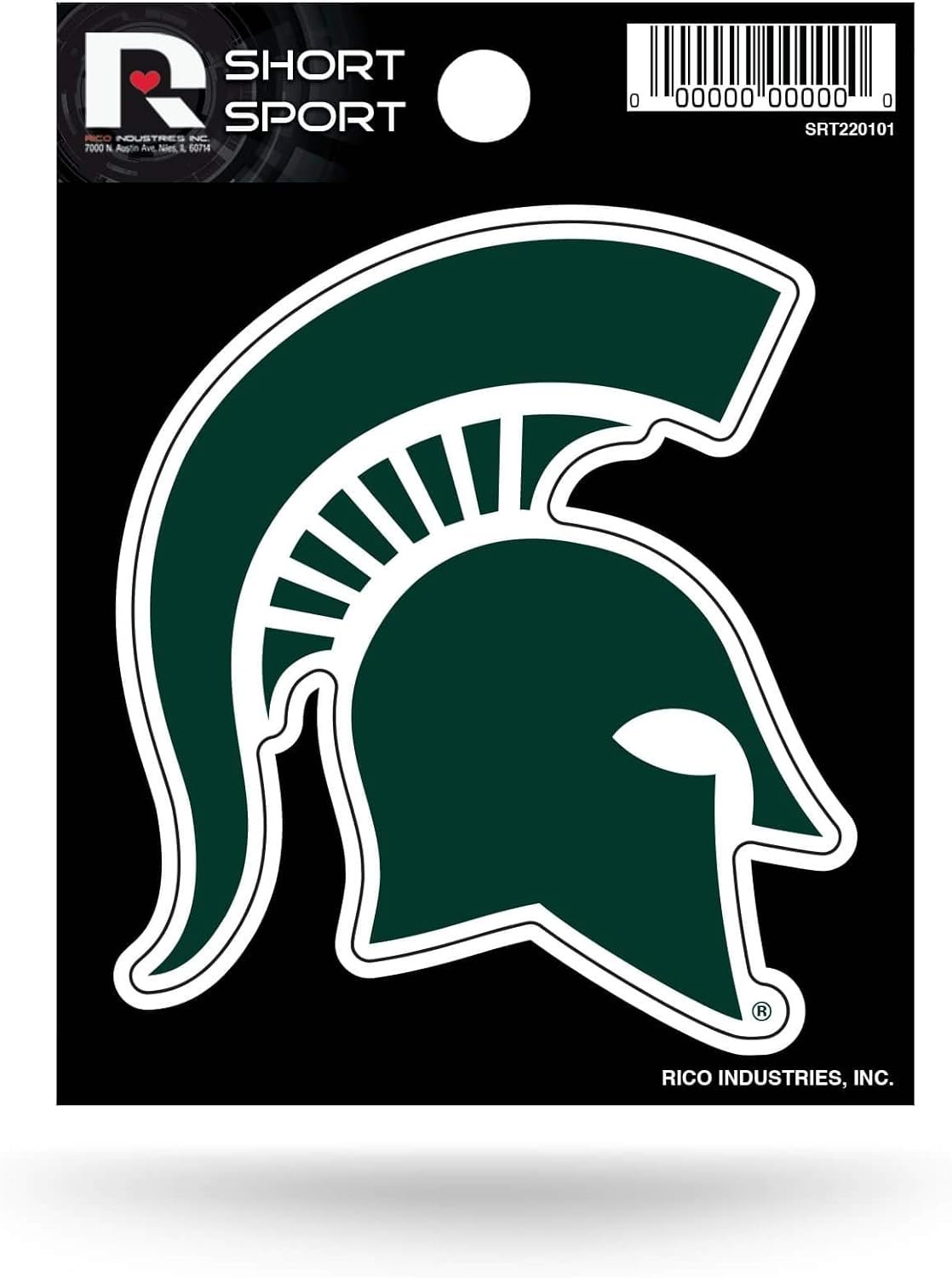 Michigan State University Spartans 3 Inch Decal Sticker Die Cut Flat Vinyl Full Adhesive Backing