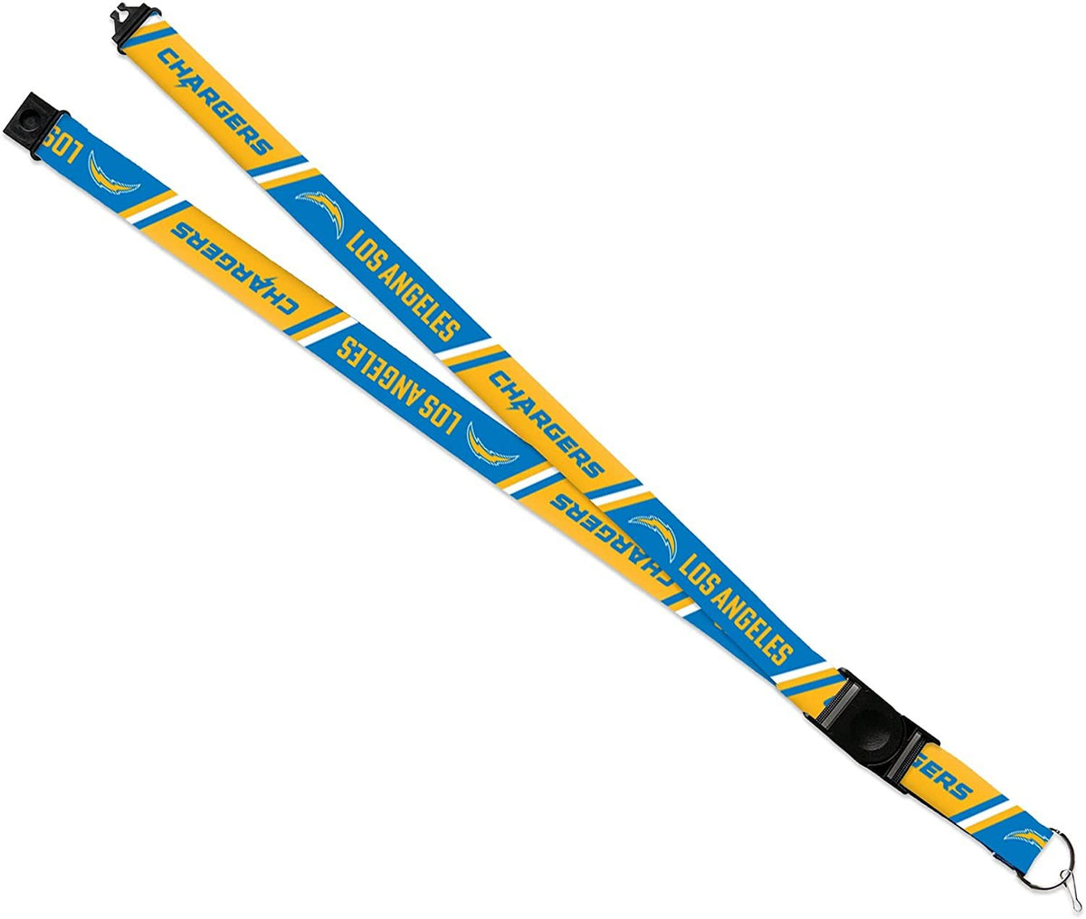 Los Angeles Chargers Lanyard Keychain Double Sided Breakaway Safety Design Adult 18 Inch 1
