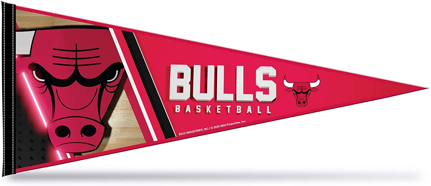 Chicago Bulls Pennant 12x30 Inch Soft Felt