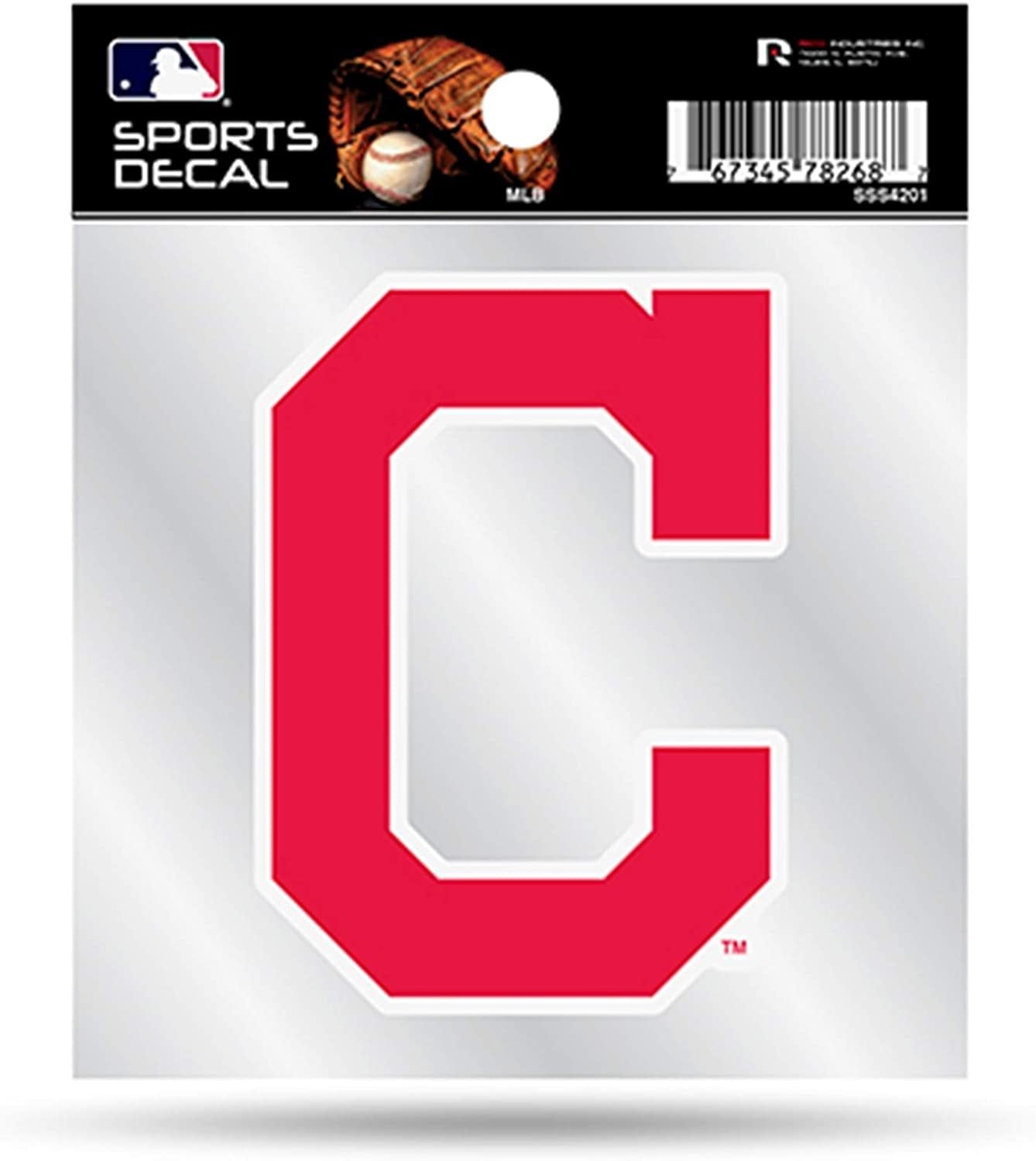 Cleveland Indians Premium 4x4 Decal with Clear Backing Flat Vinyl Auto Home Sticker Baseball 1